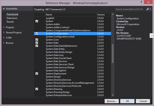ConfigurationManager 